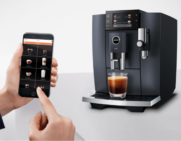 Ekspres do kawy Jura, aplikacja na smartfonie do zarządzania ekspresem