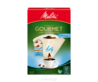 Filtry papierowe Melitta® Gourmet mild 1x4 - 80 sztuk