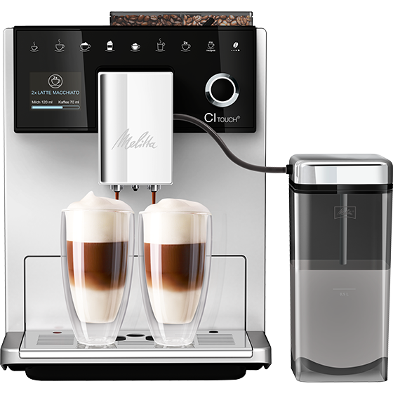 NOWY MODEL • Melitta® CI Touch® srebrno-czarny F630-111 + 1kg kawy GRATIS