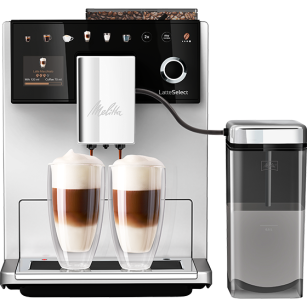 NOWY MODEL • Melitta® LatteSelect® srebrno-czarny F63/0-211 + 1kg kawy GRATIS
