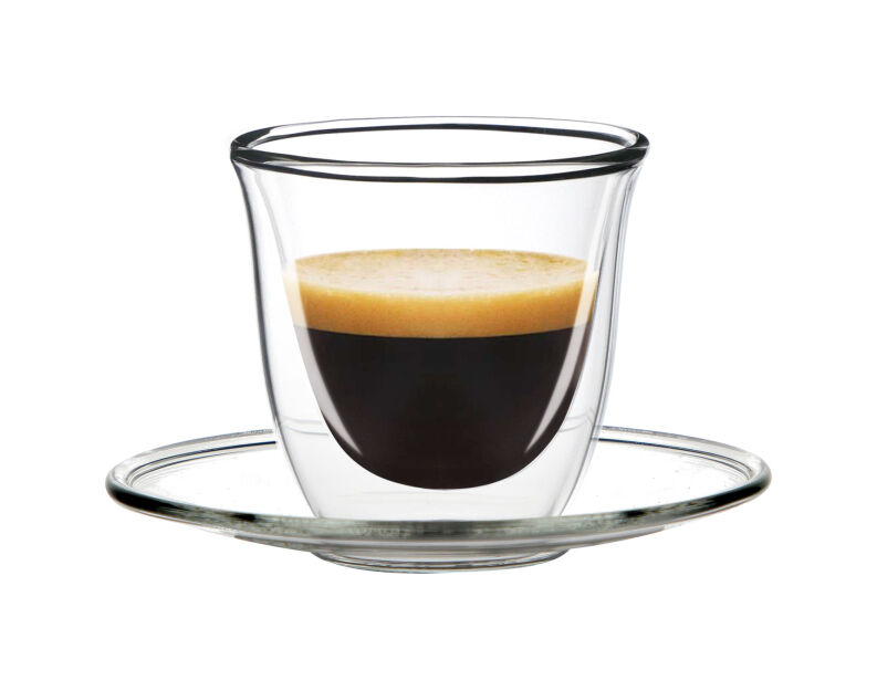 Szklanka termiczna do espresso ze spodkiem FilterLogic - 1szt