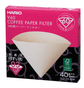 Hario filtry papierowe do dripa V60-04 - 40 sztuk