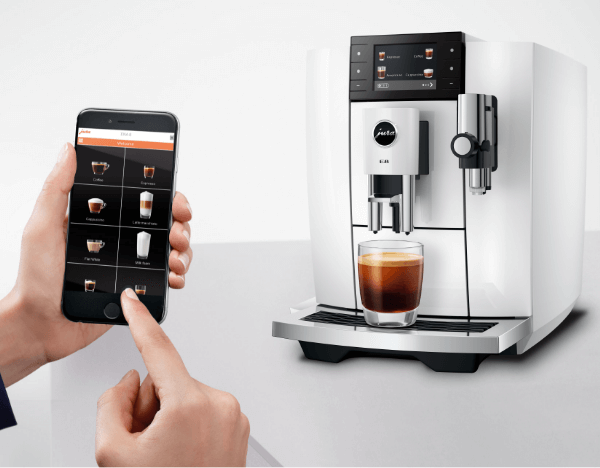 Ekspres do kawy Jura, aplikacja na smartfonie do zarządzania ekspresem