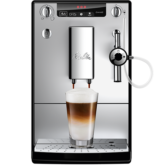 Melitta® Solo® & Perfect Milk srebrno-czarny E957-203 + 1kg kawy GRATIS